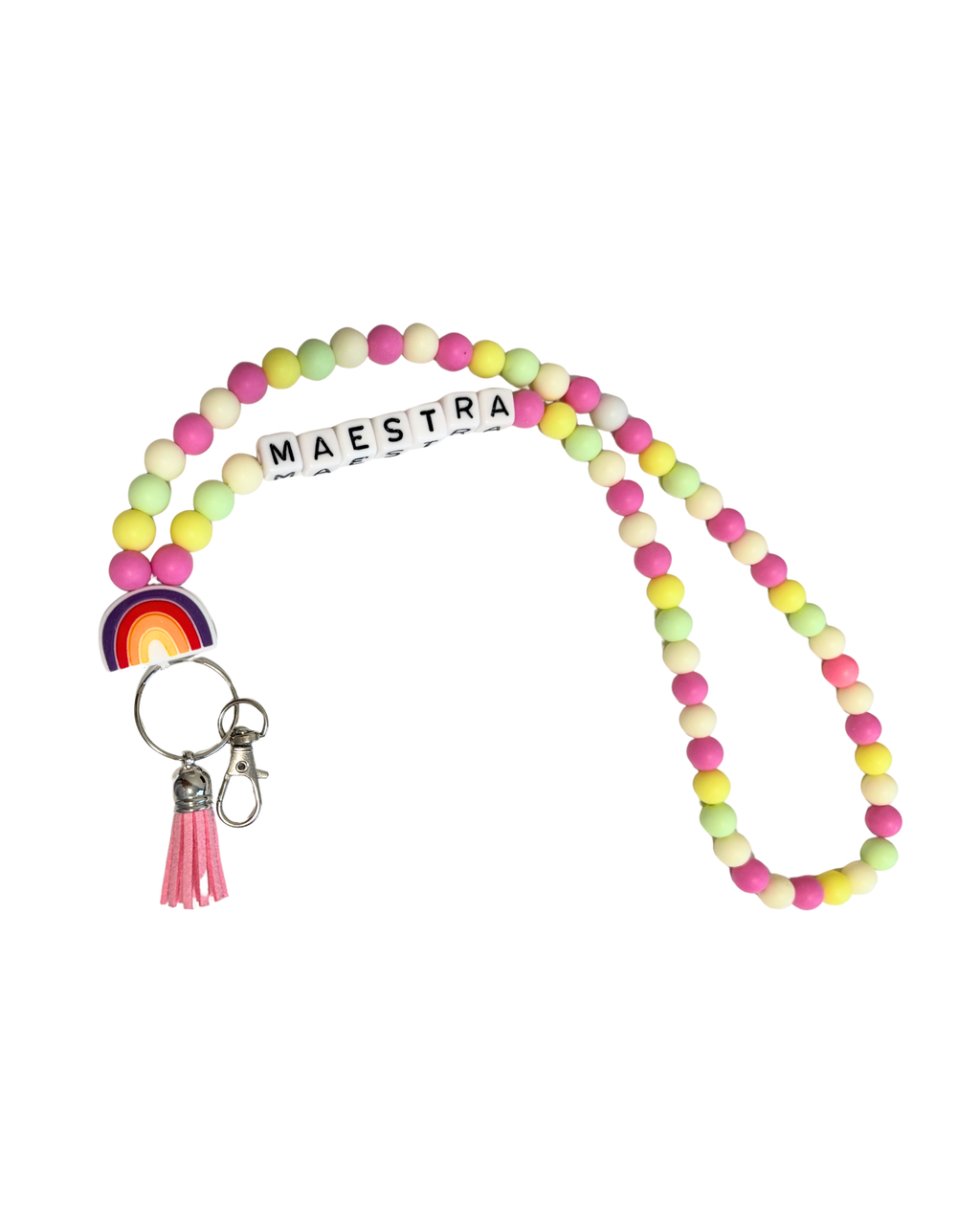 Lanyard Maestra Rosa - Añade tu nombre