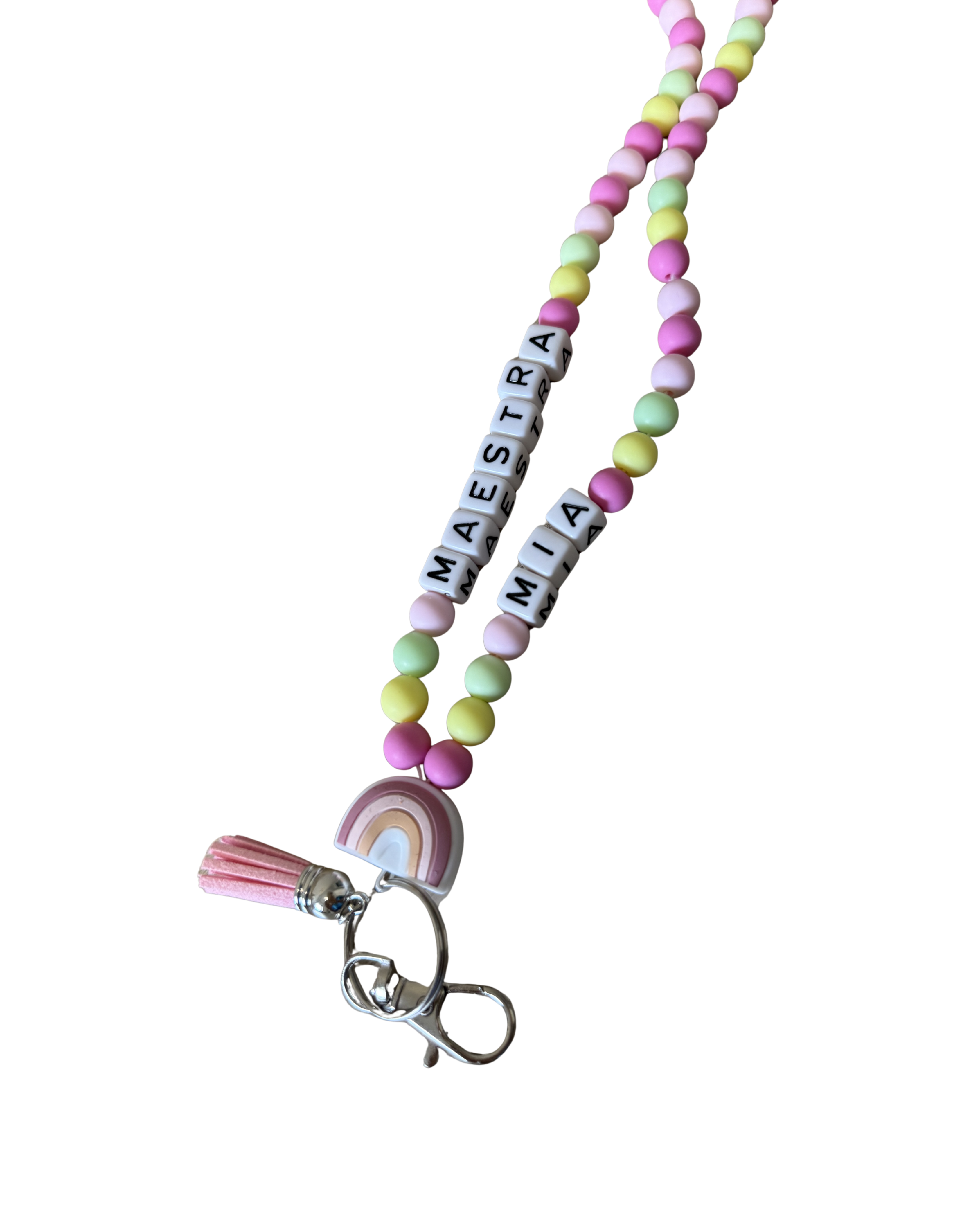 Lanyard Maestra Rosa - Añade tu nombre