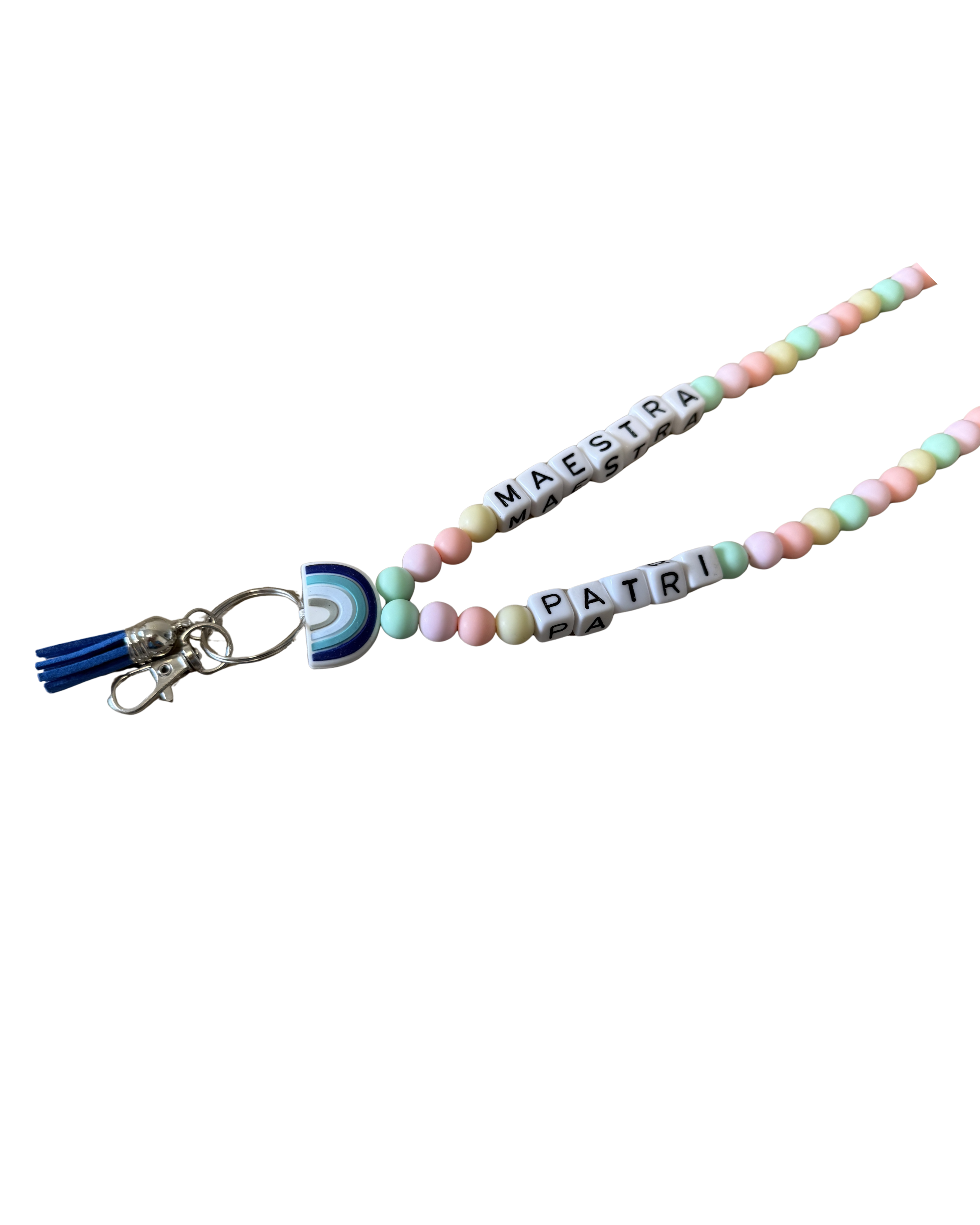 Lanyard Maestra Azul - Añade tu nombre