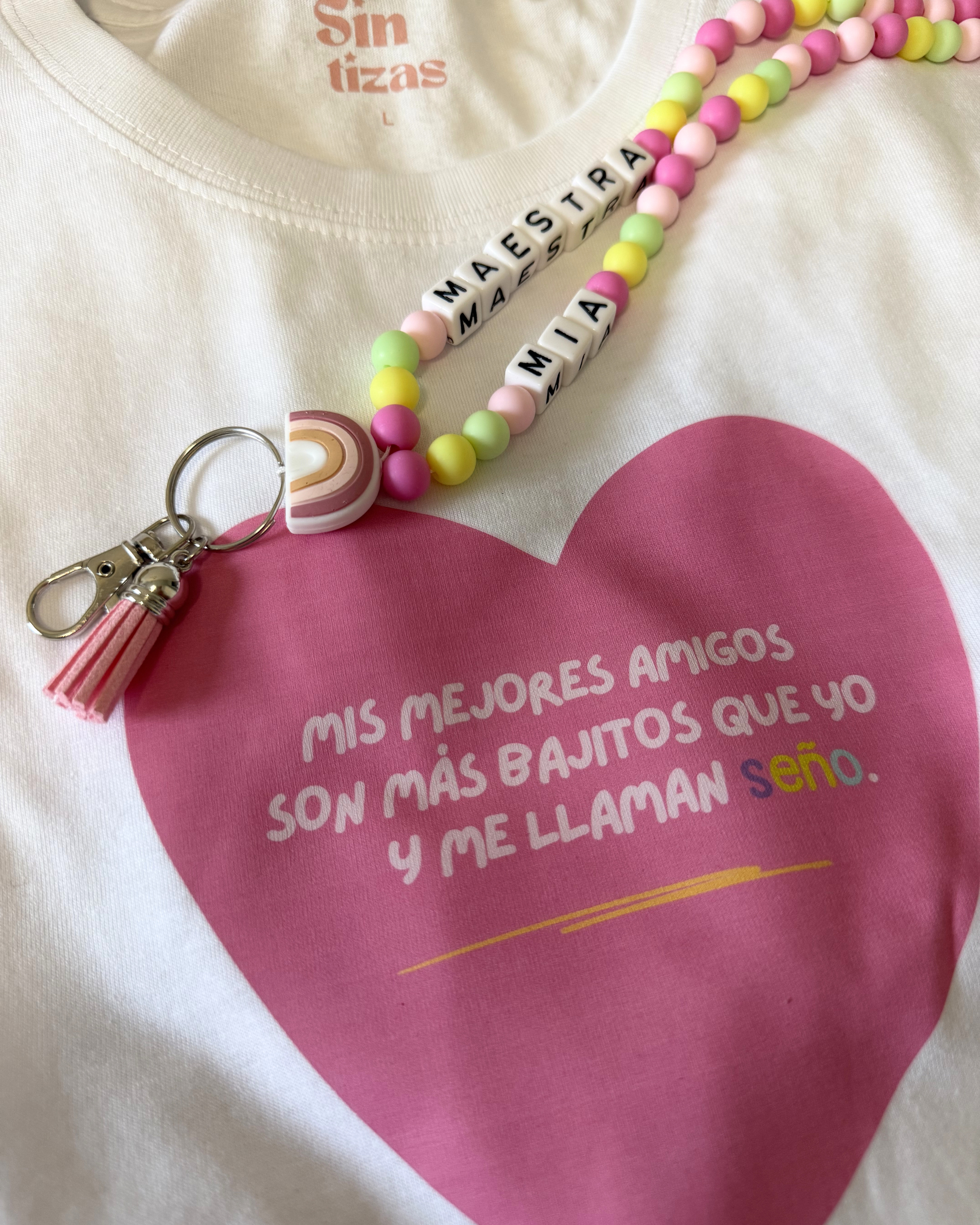 Lanyard Maestra Rosa - Añade tu nombre