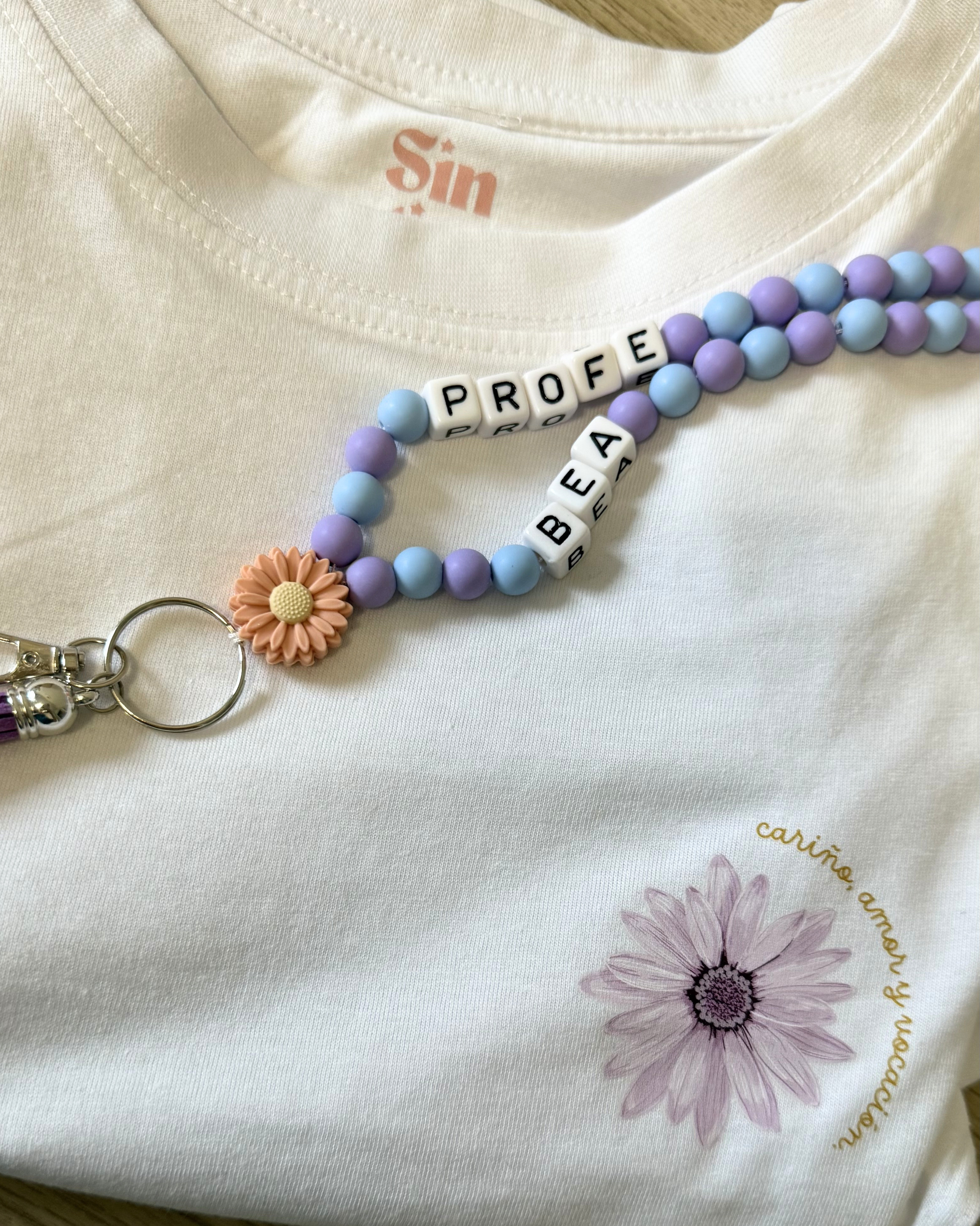 Lanyard Profe Morado- Añade tu nombre