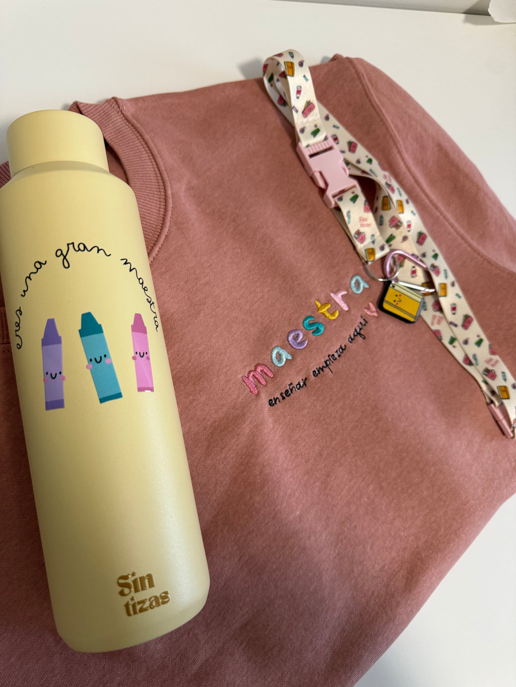 Pack Regalo botella+sudadera+Lanyard