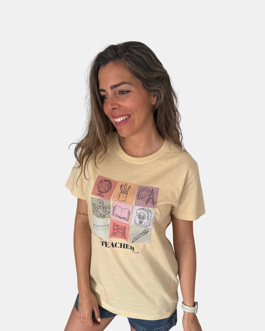 Camiseta con diseño para profesores con frase en ingles