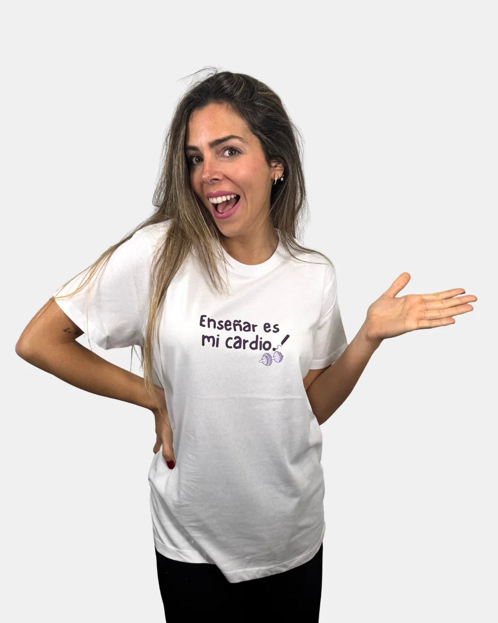 Camiseta con diseño para profesores - Ensenar es mi cardio