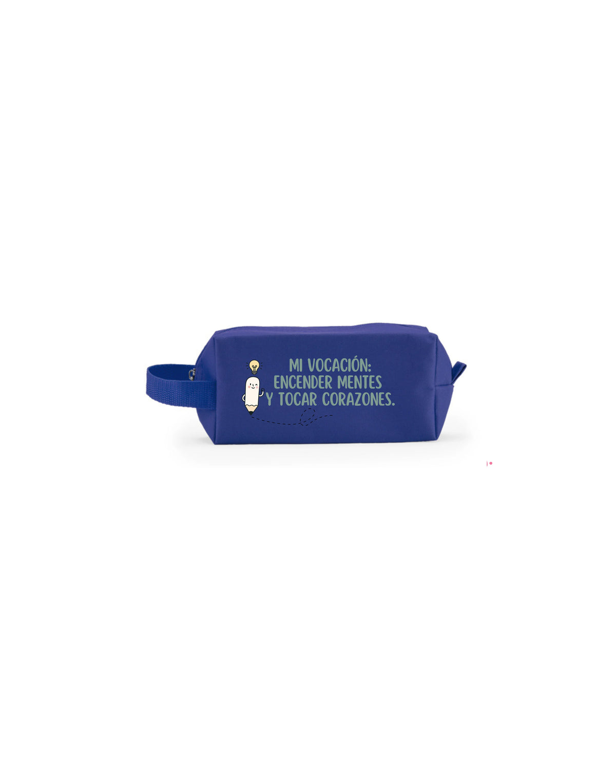 Estuche azul para profesores con frase Mi vocación, regalo para maestras