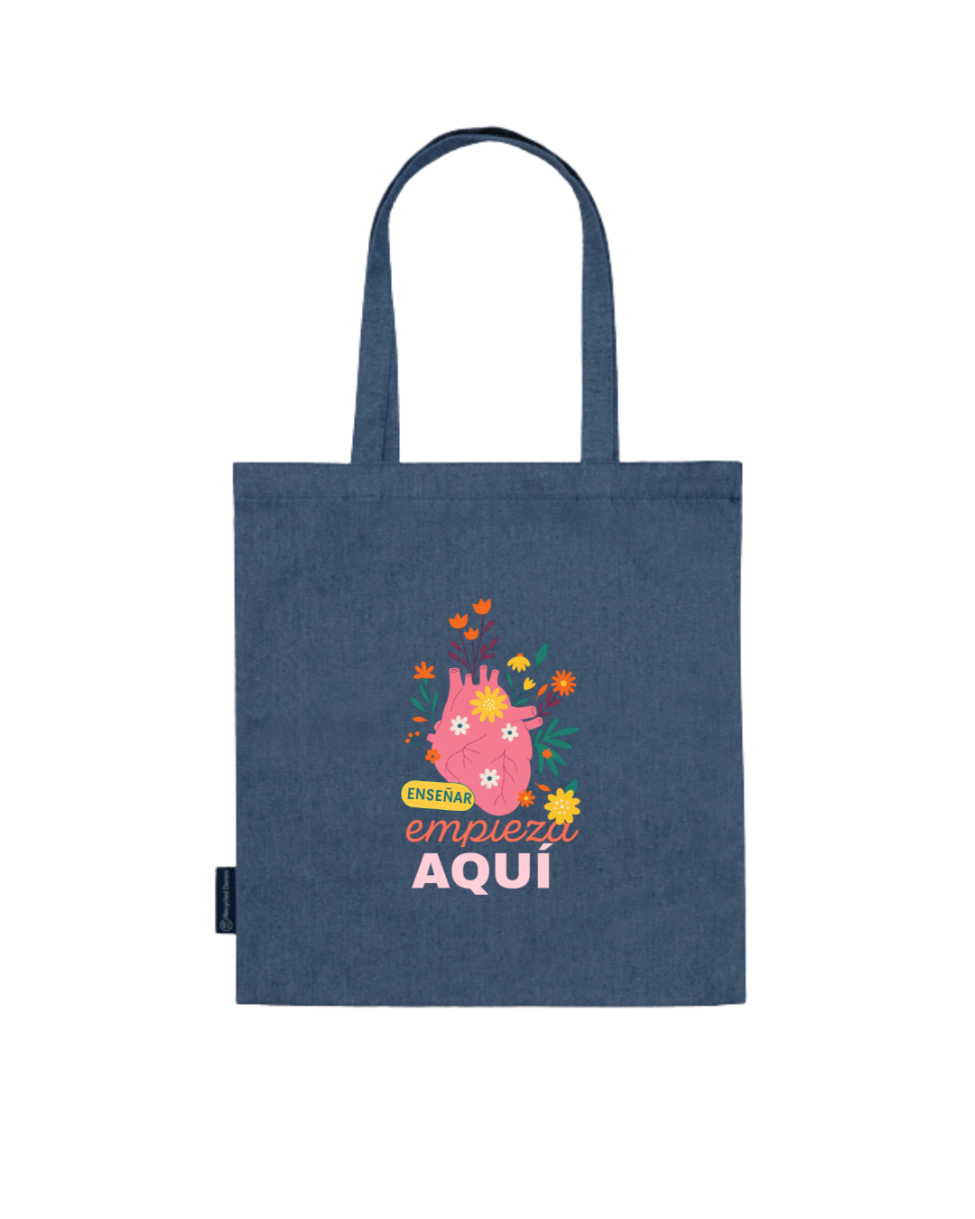 Tote Bag vaquero Enseñar empieza aquí