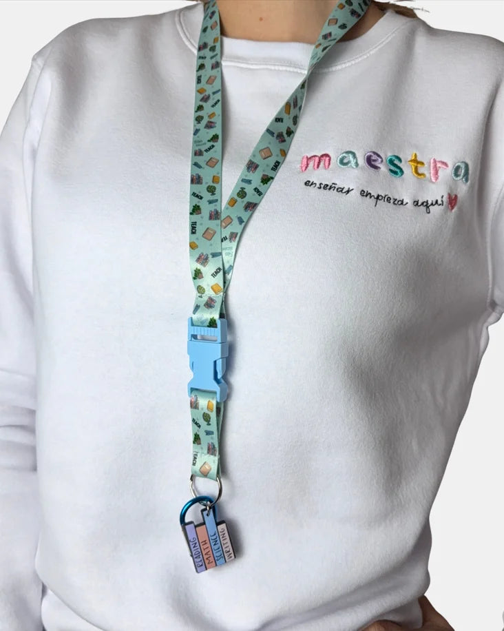 Lanyard Teacher para docentes, vista adicional