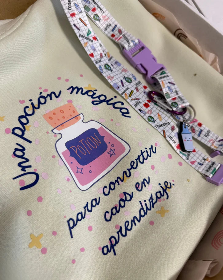 Pack regalo Poción mágica con lanyard para profesores y maestras