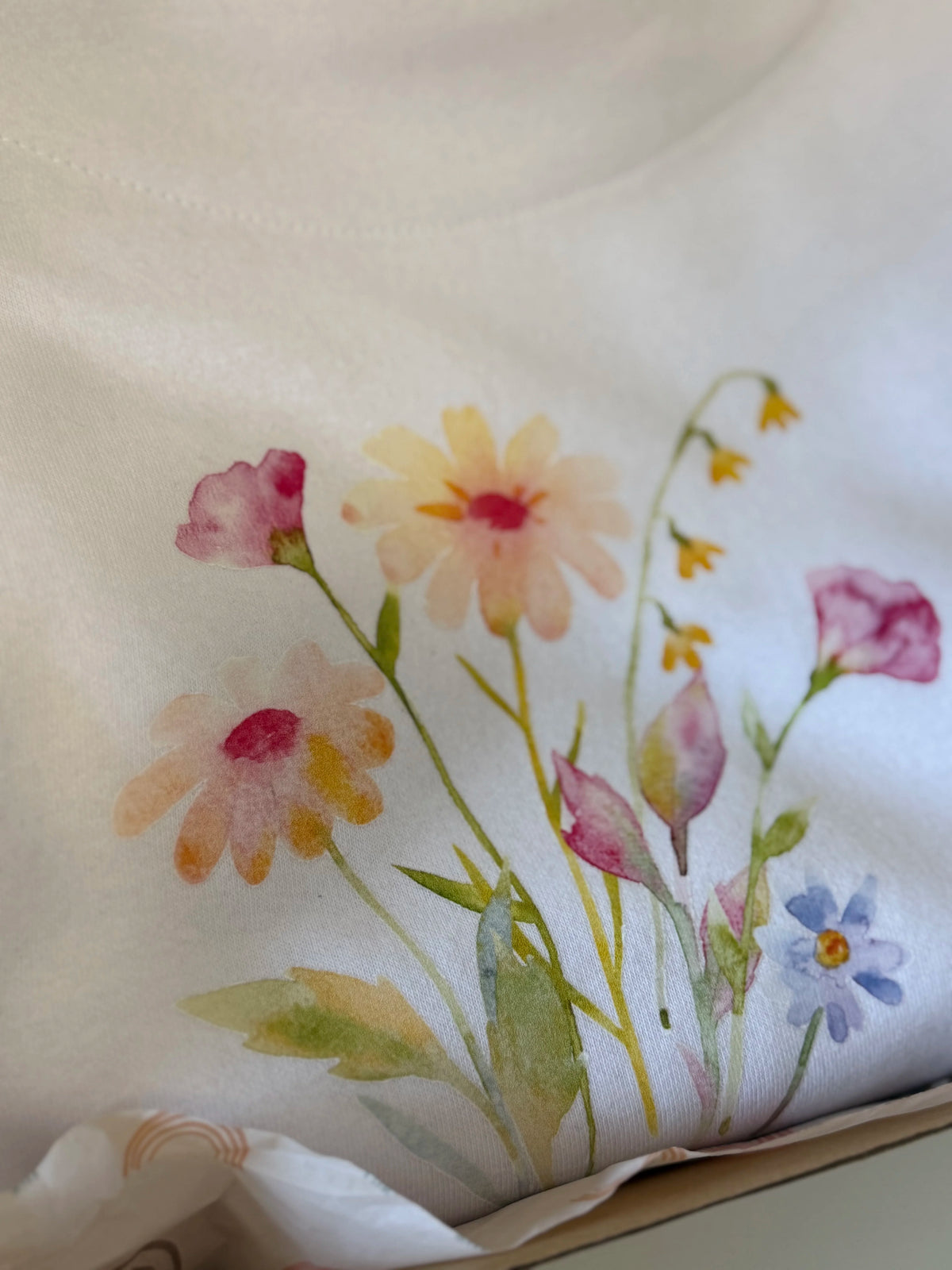 Sudadera con flores para maestras, foto del producto
