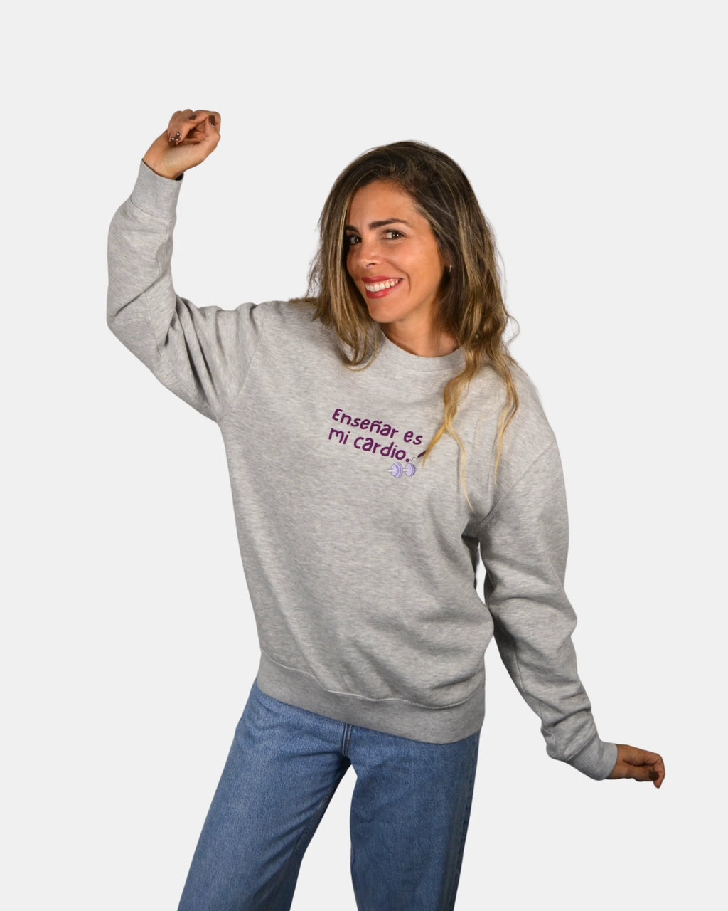 Sudadera enseñar es mi cardio