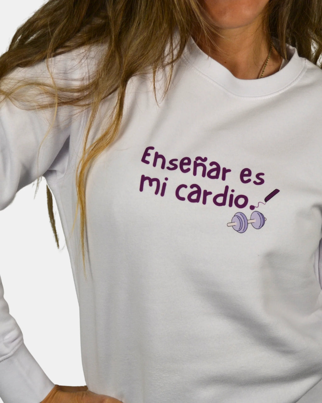 Sudadera enseñar es mi cardio
