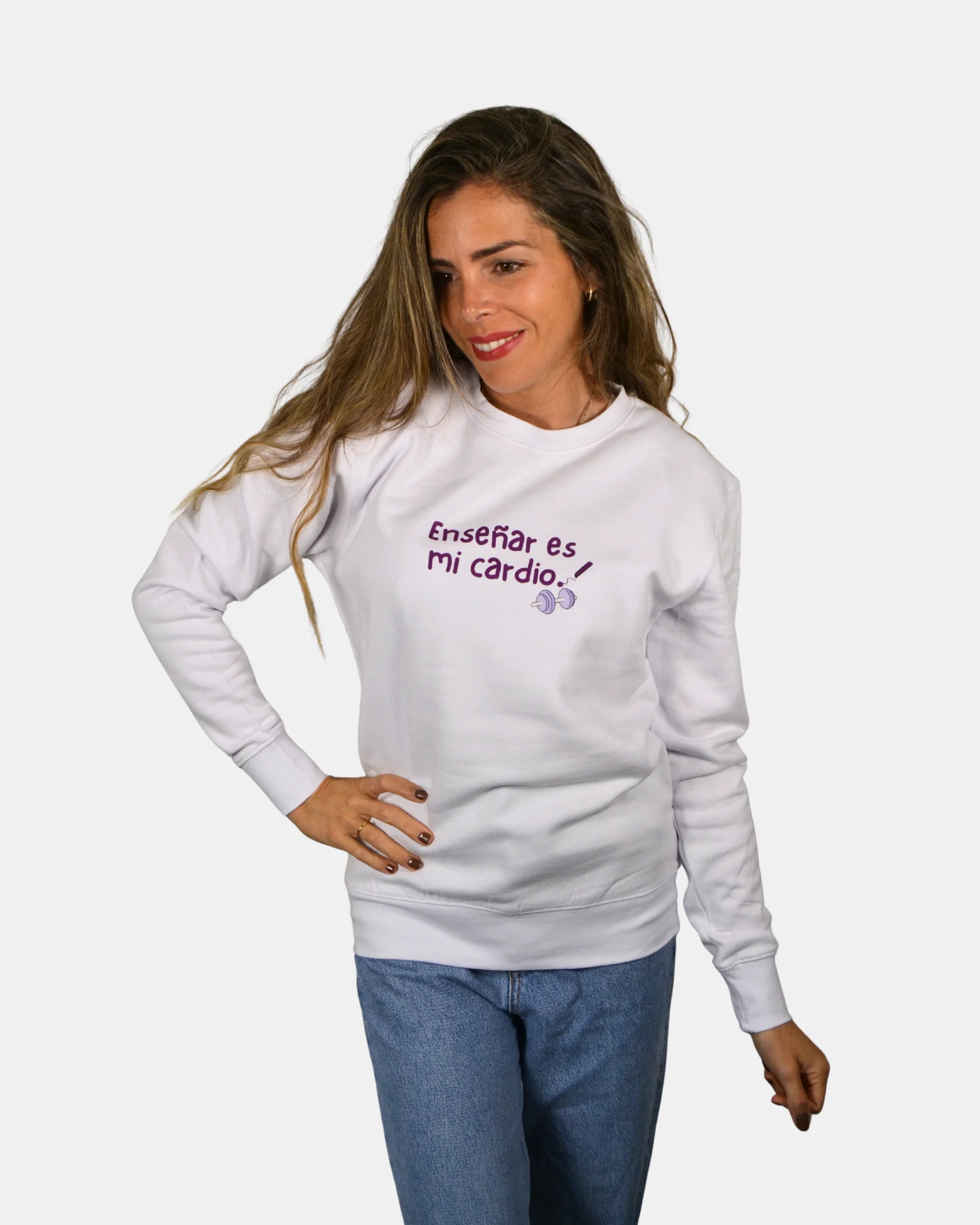Sudadera enseñar es mi cardio