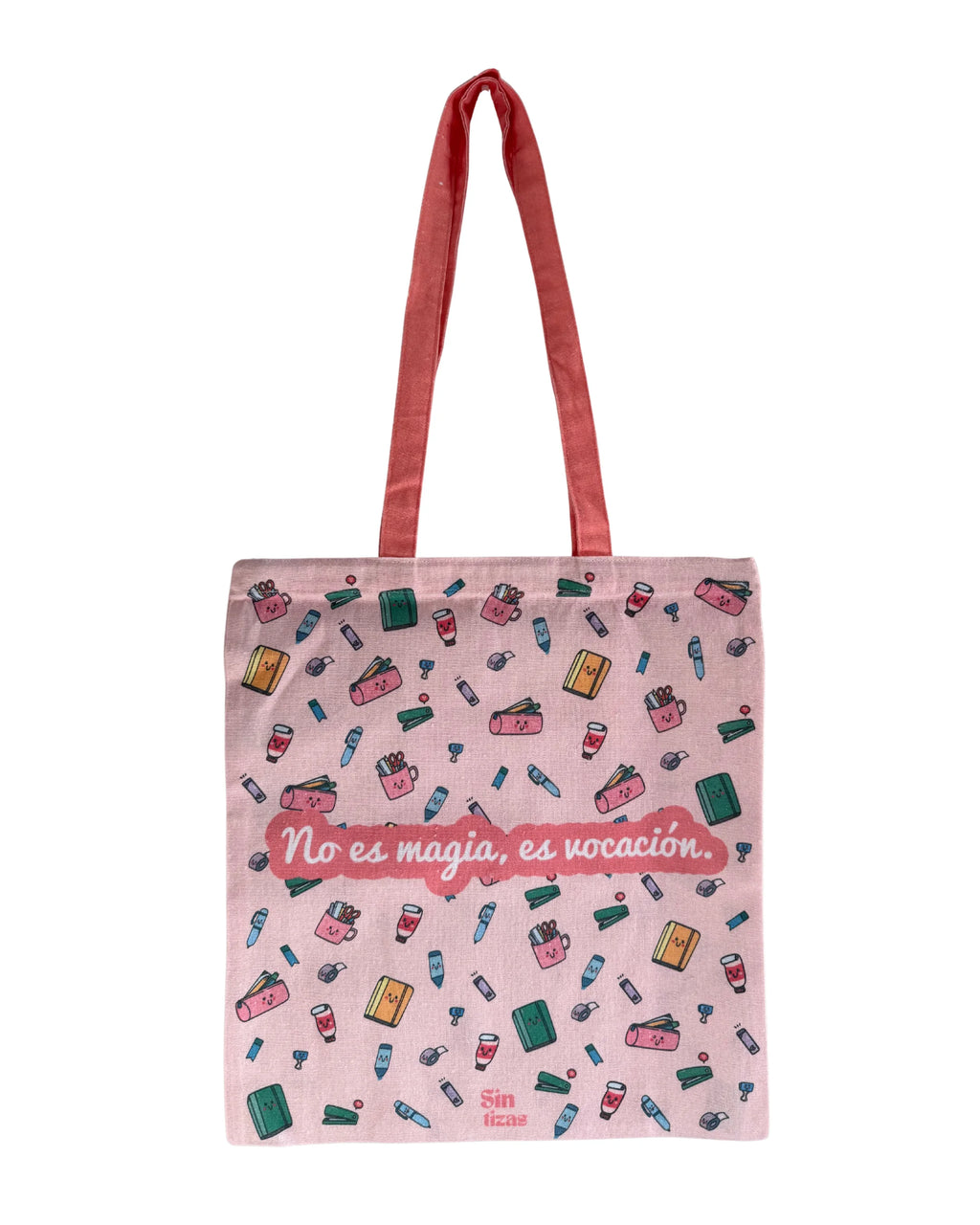 Tote bag con diseño para profesores y maestras.