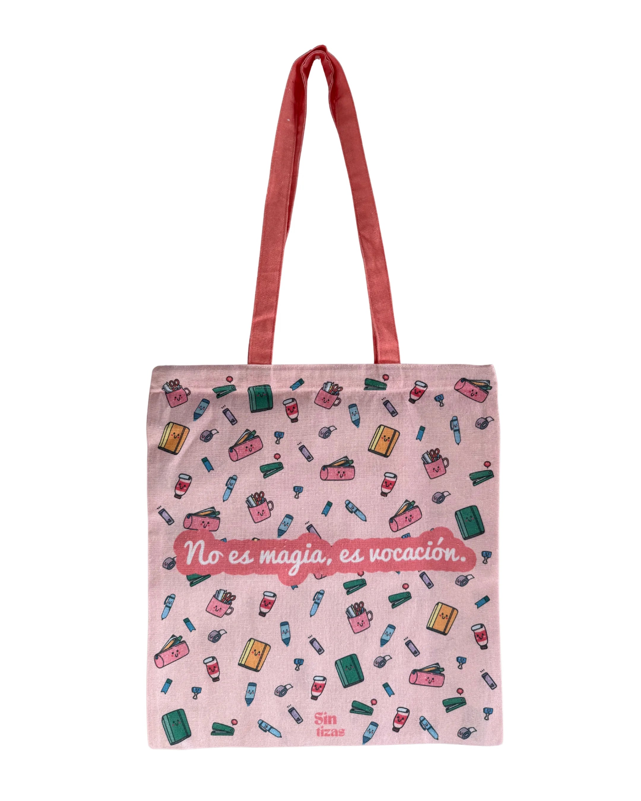 Tote bag con diseño para profesores y maestras.