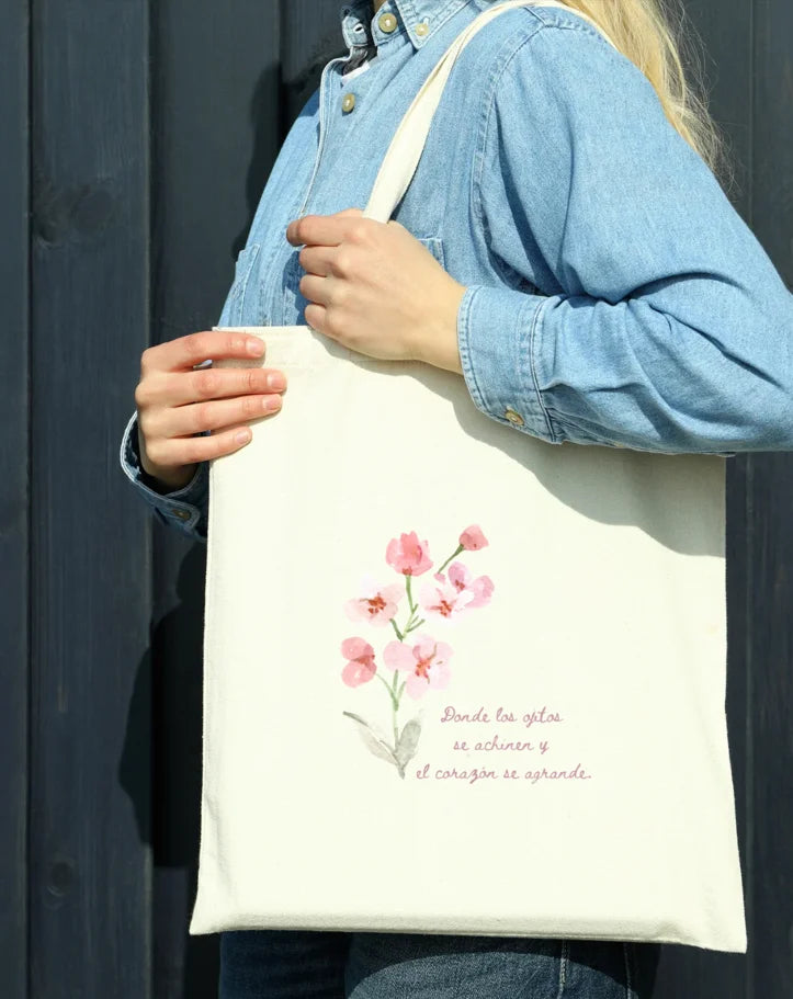 Tote bag para profesores con frase Donde los ojitos, regalo para maestras
