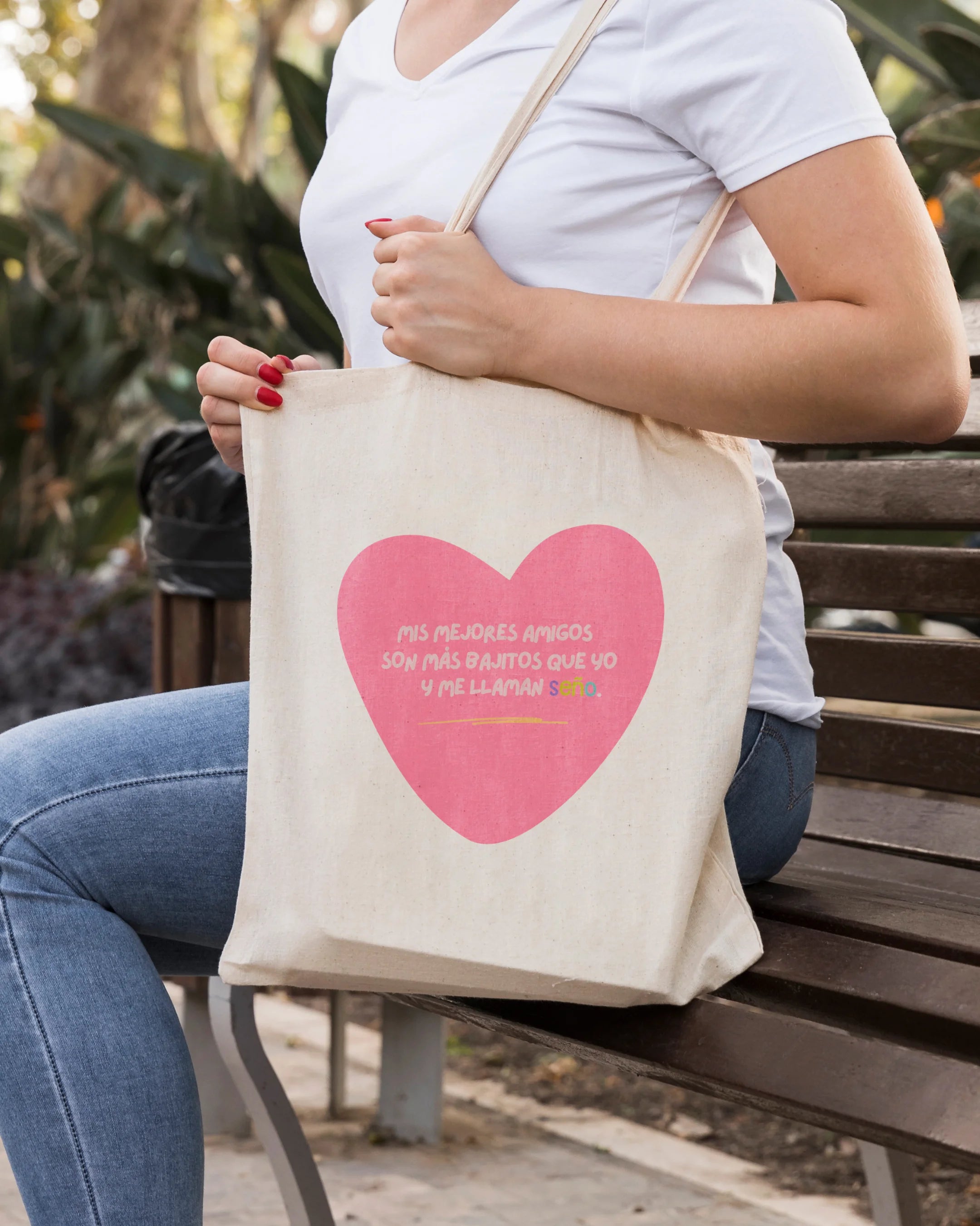 Tote bag con diseño para profes